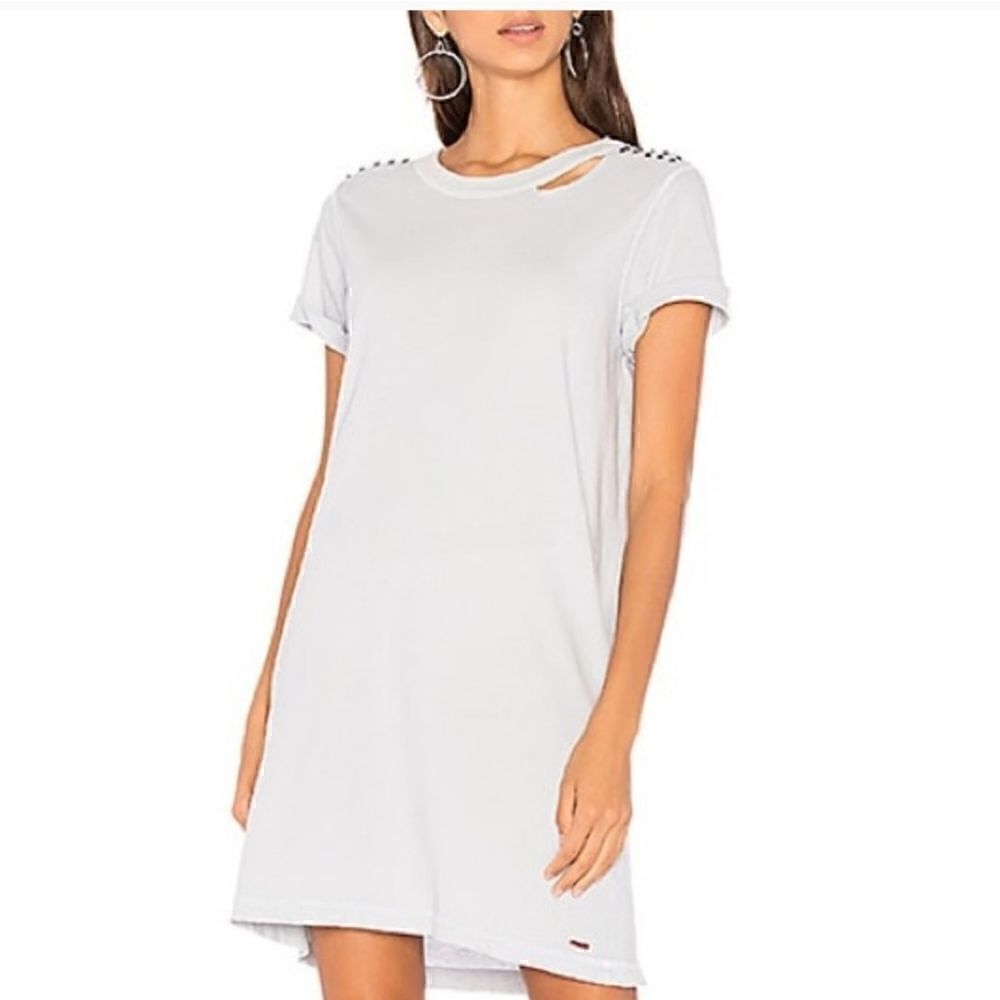 n: Philanthropy Small light grey dress with studs lightweight